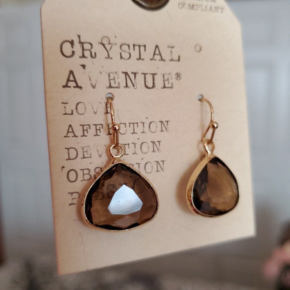 Smoky Translucent Earrings - Picture 1 of 3